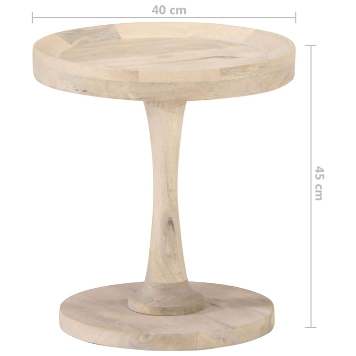 sidebord Ø40x45 cm massivt mangotræ