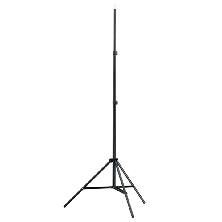 fotostudiesæt med softboxlampe og baggrund