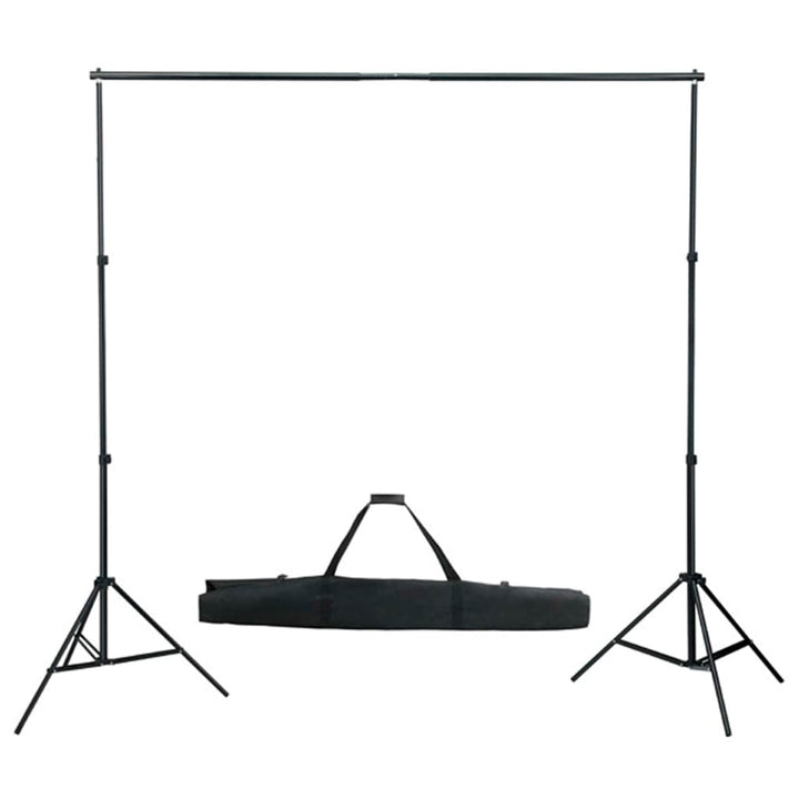 fotostudiesæt med softbox-lamper og baggrund