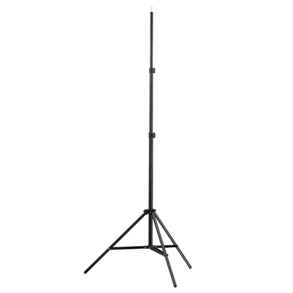 fotostudiesæt med softbox-lamper og baggrund