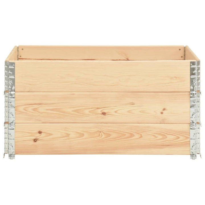 højbed 3 stk. 80x120 cm massivt fyrretræ