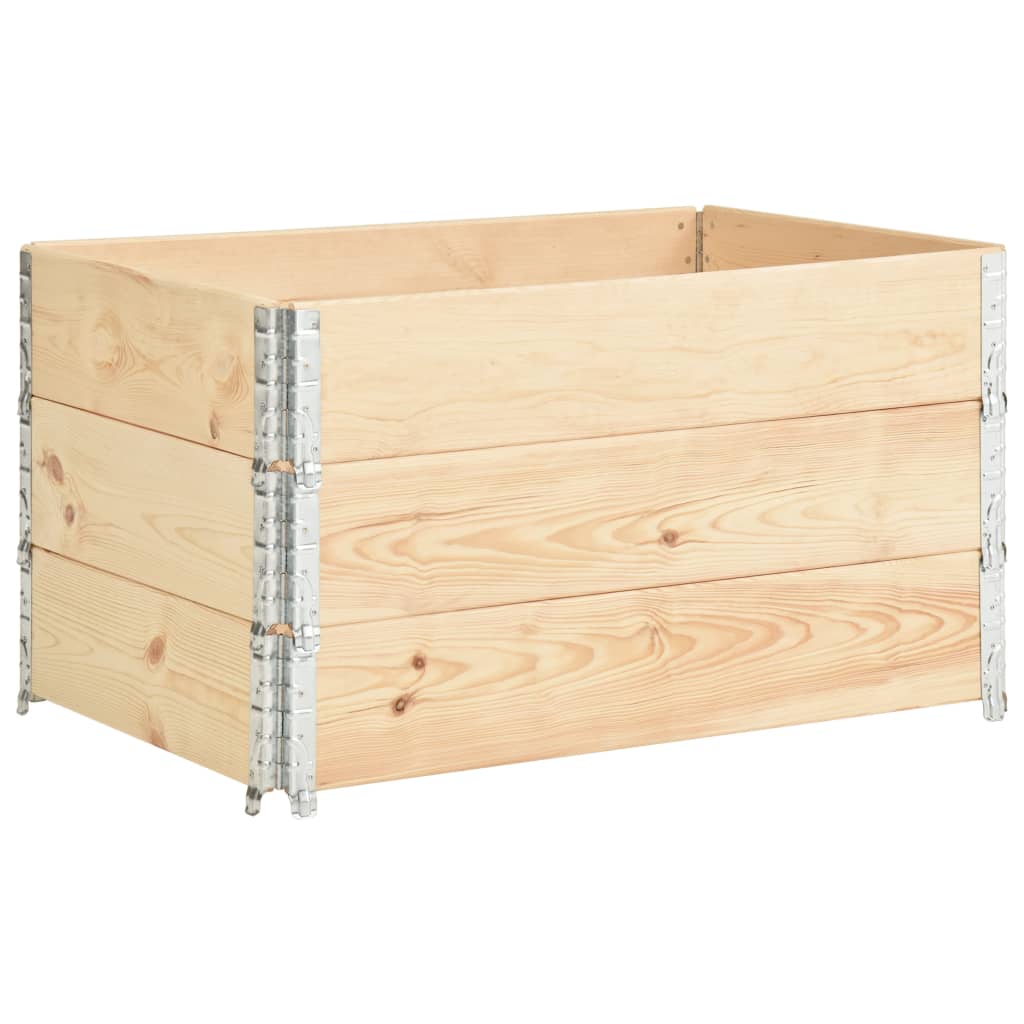 højbed 3 stk. 50x100 cm massivt fyrretræ