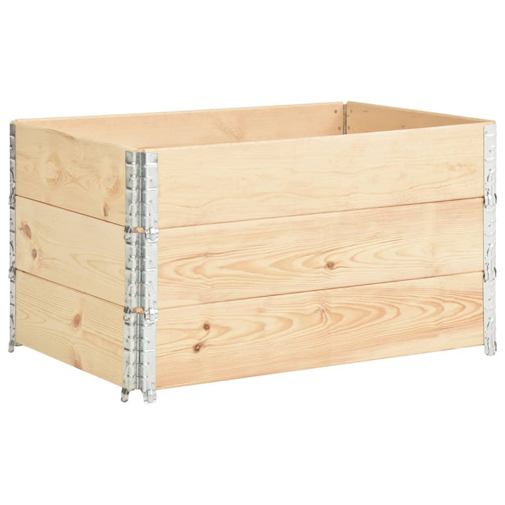 højbed 3 stk. 50x100 cm massivt fyrretræ