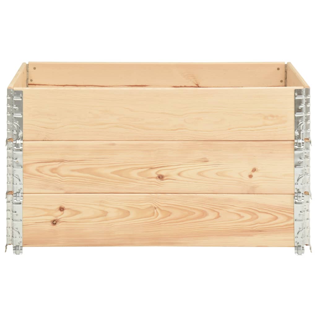 højbed 3 stk. 50x100 cm massivt fyrretræ