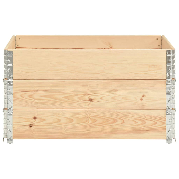 højbed 3 stk. 50x100 cm massivt fyrretræ