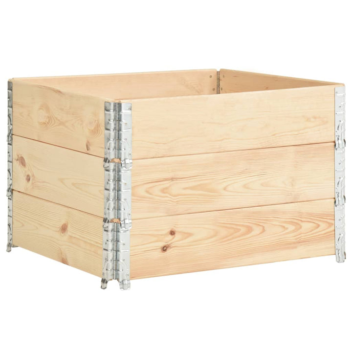 højbed 3 stk. 100x100 cm massivt fyrretræ