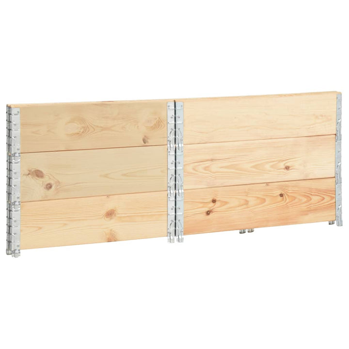højbed 3 stk. 100x100 cm massivt fyrretræ