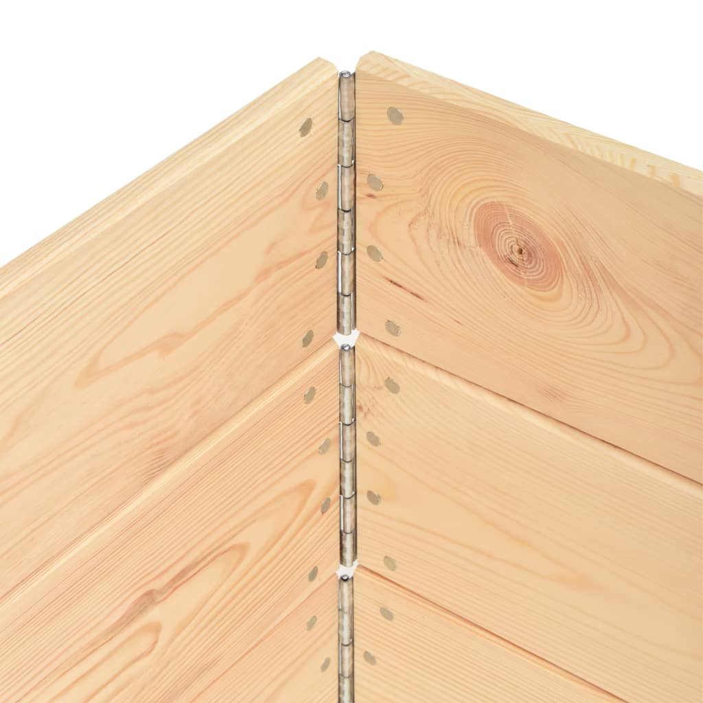højbed 3 stk. 100x100 cm massivt fyrretræ