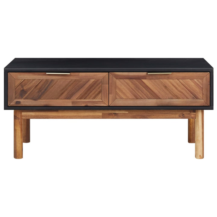 sofabord 90x50x40 cm massivt akacietræ og MDF