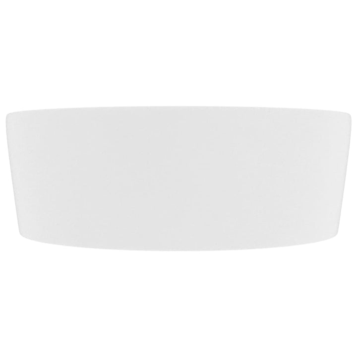 luksuriøs håndvask med overløb 36x13 cm keramik mat hvid
