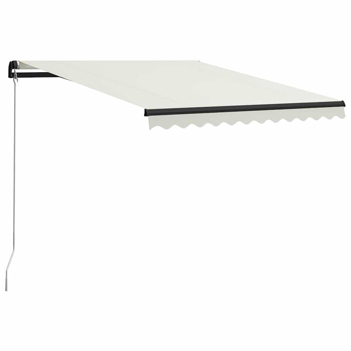 foldemarkise manuel betjening 300x250 cm cremefarvet