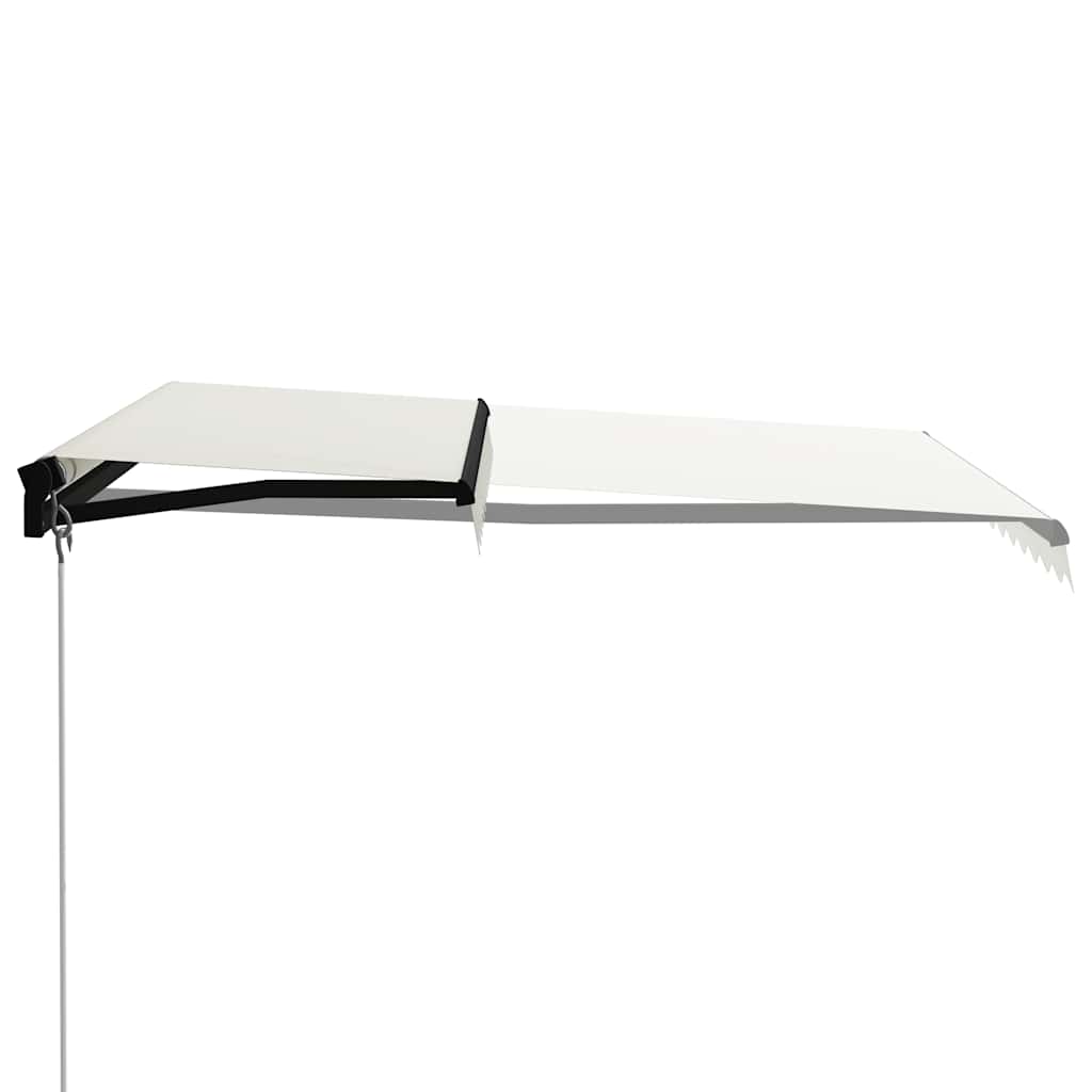 foldemarkise manuel betjening 300x250 cm cremefarvet