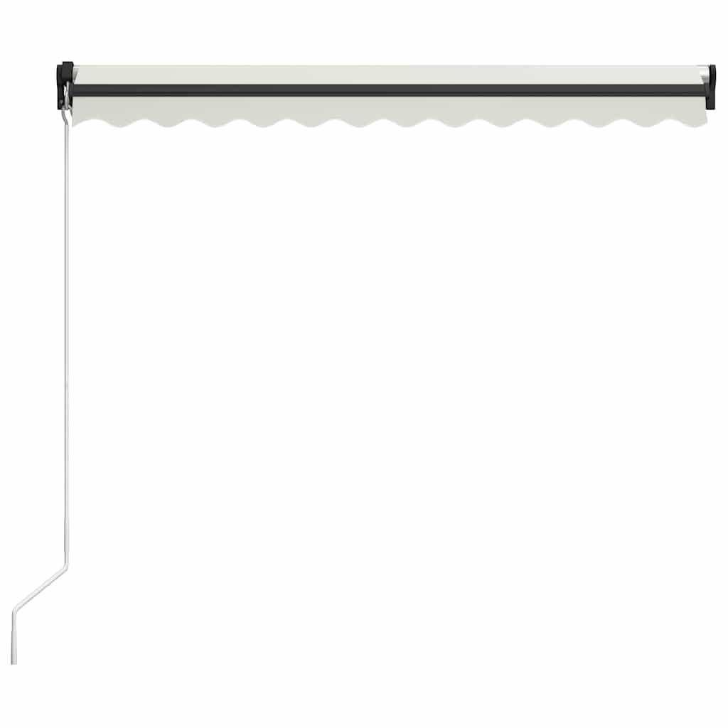 foldemarkise manuel betjening 300x250 cm cremefarvet