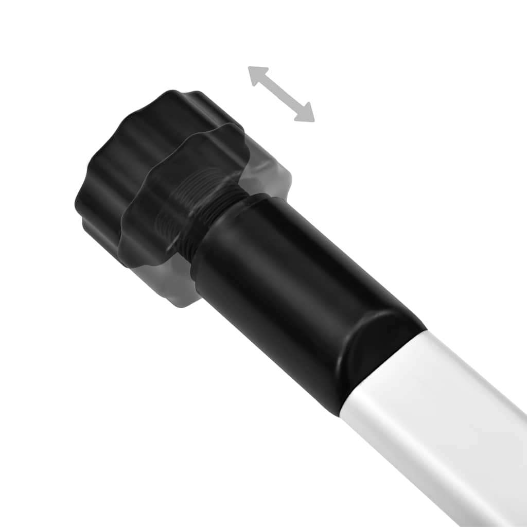 teleskopisk garderobesystem med hylder aluminium