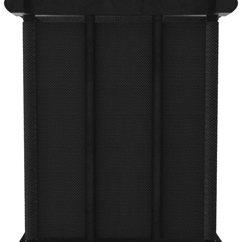 reol med 9 rum og kasser 103x30x107,5 cm stof sort