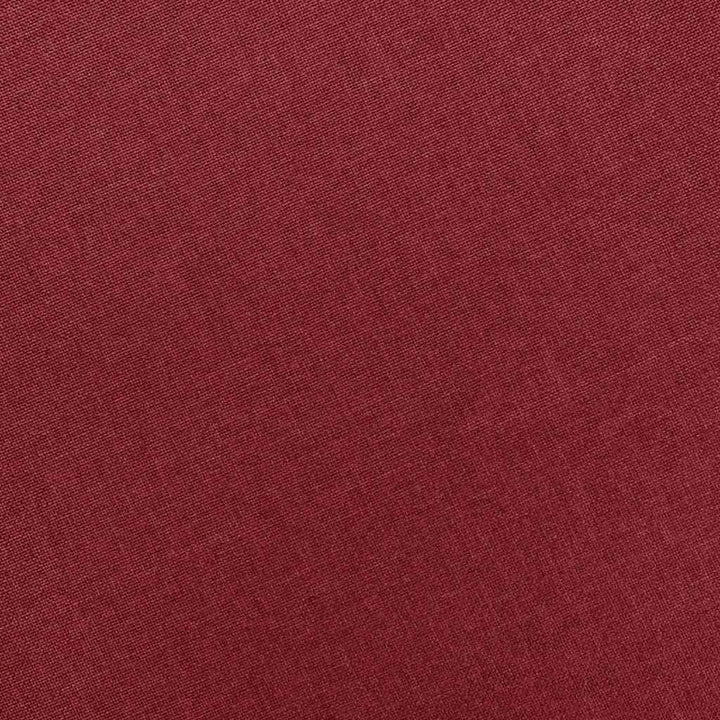 massagestol med fodskammel stof vinrød