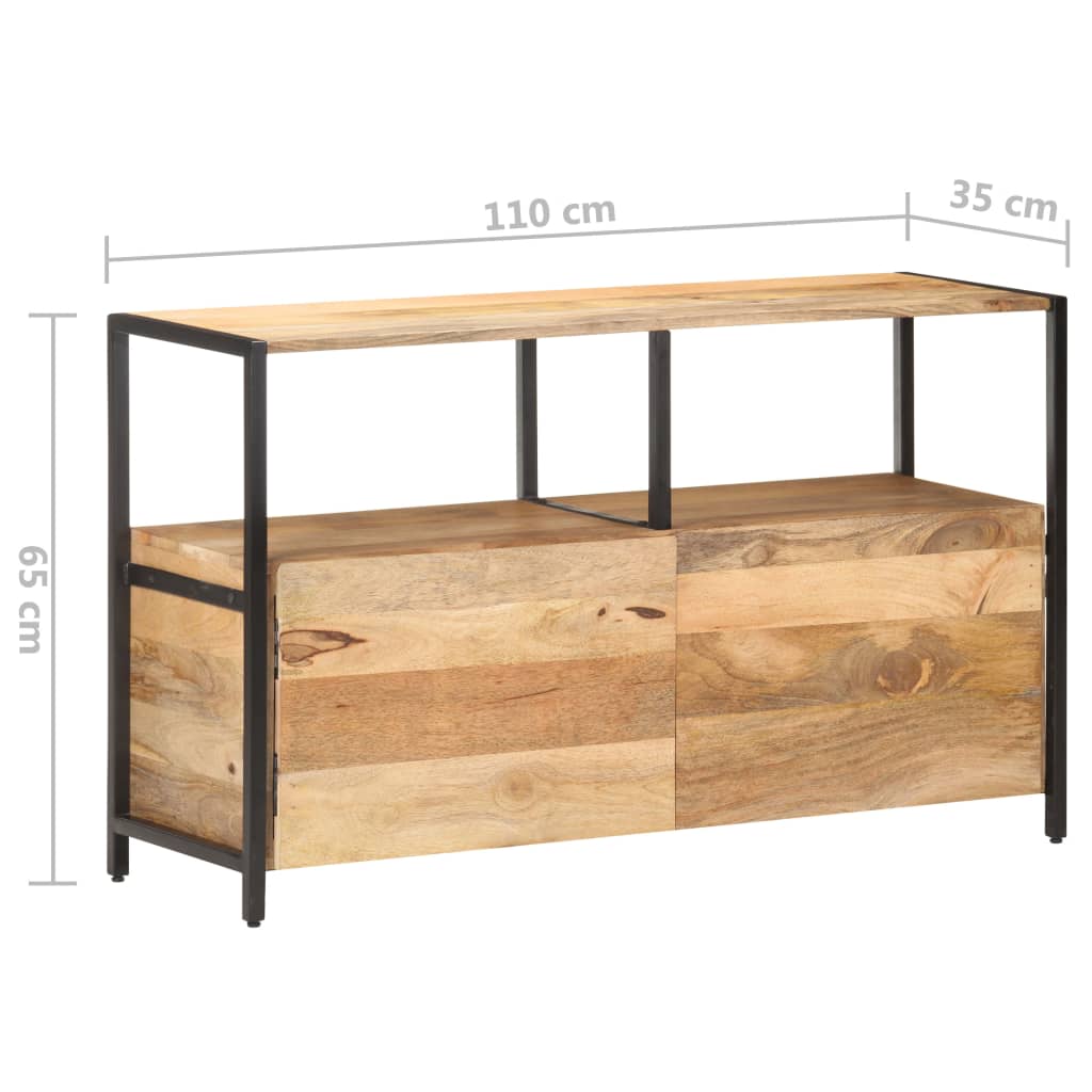 skænk 110x35x65 cm massivt mangotræ
