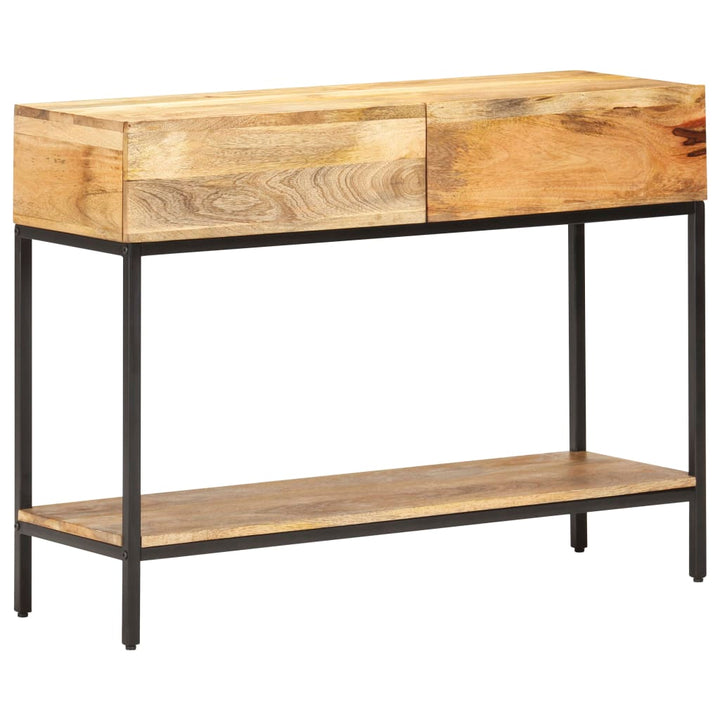 konsolbord 100x35x76 cm massivt mangotræ