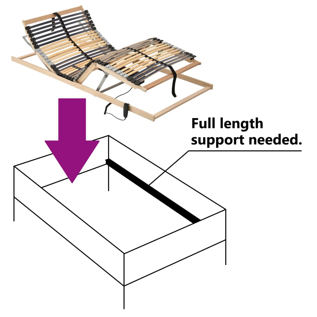 lamelbund med elevation 42 lameller 7 zoner 70x200 cm