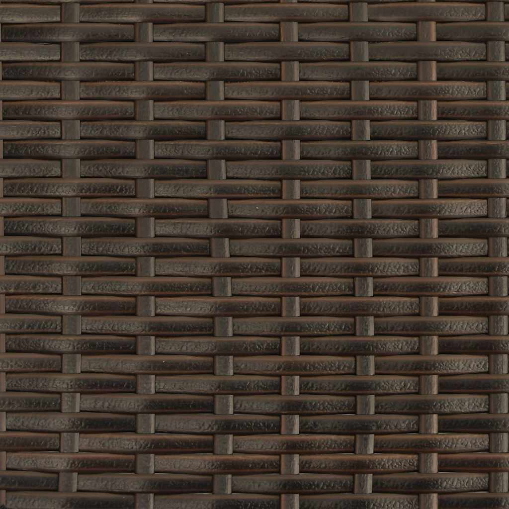stabelbare havestole 6 stk. polyrattan brun