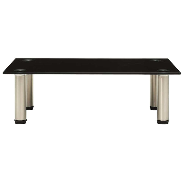 tv-bord 60x35x17 cm hærdet glas sort