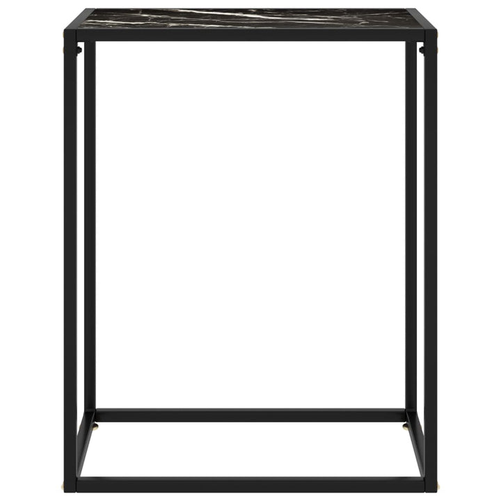 konsolbord 60x35x75 cm hærdet glas sort
