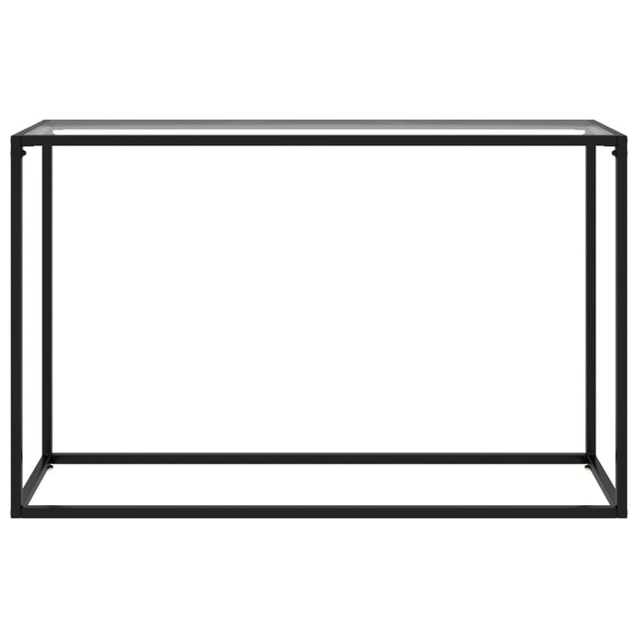 konsolbord 120x35x75 cm hærdet glas transparent