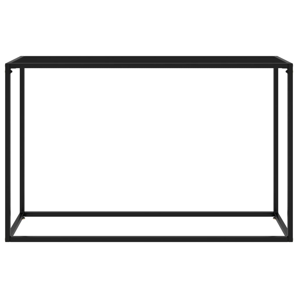konsolbord 120x35x75 cm hærdet glas sort
