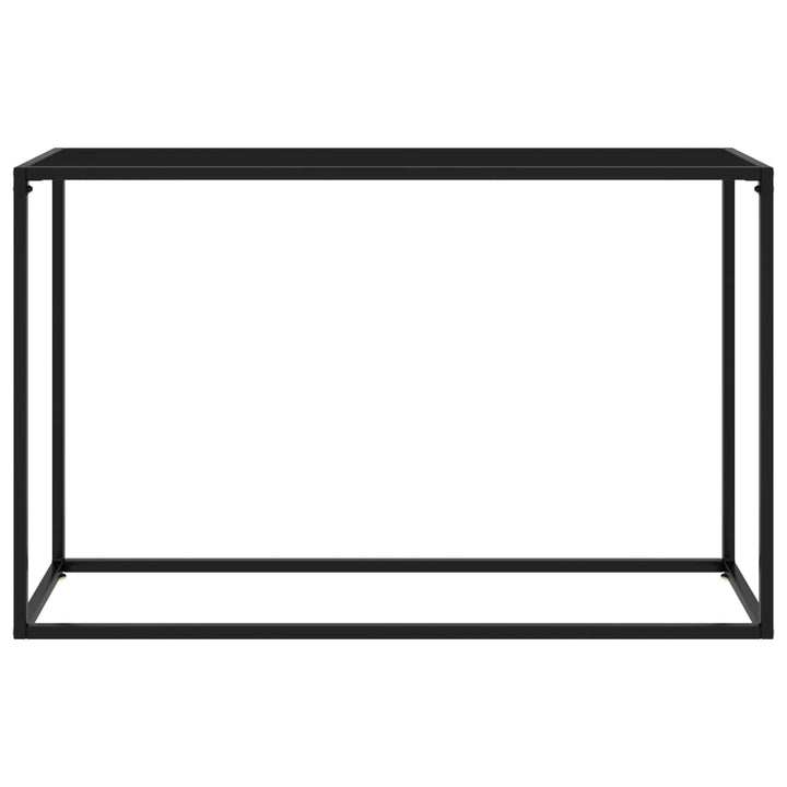 konsolbord 120x35x75 cm hærdet glas sort