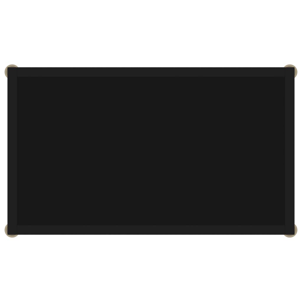 konsolbord 60x35x75 cm hærdet glas sort