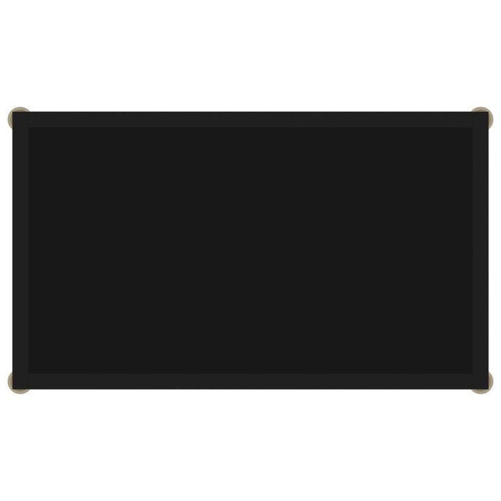 konsolbord 60x35x75 cm hærdet glas sort