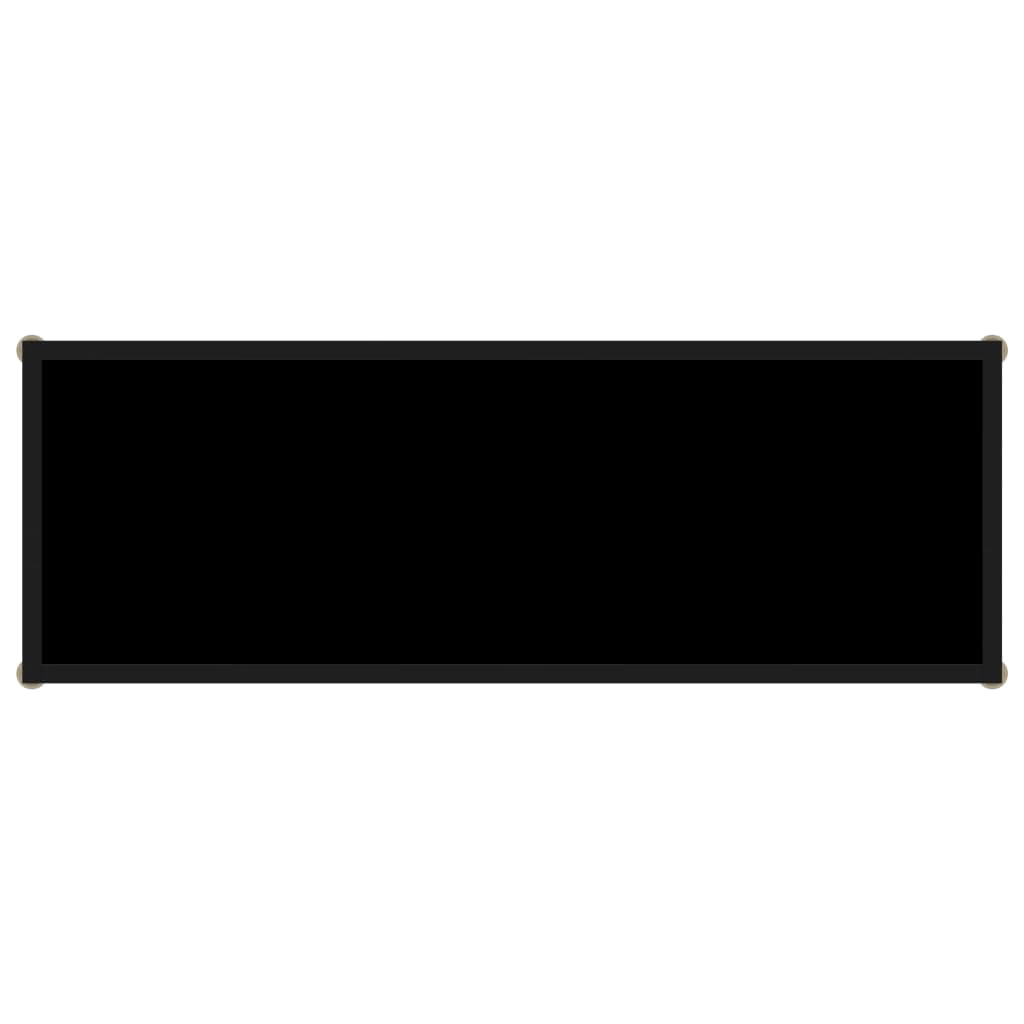 konsolbord 100x35x75 cm hærdet glas sort