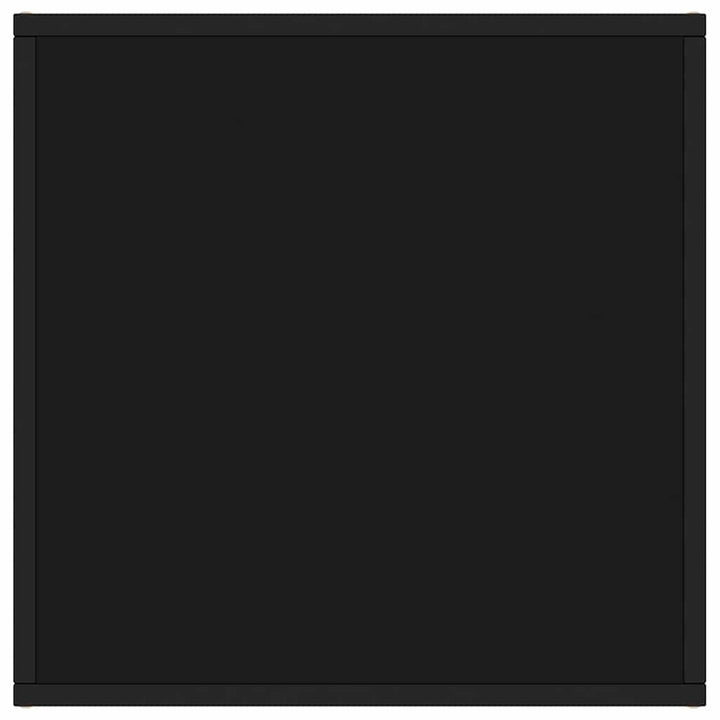 sofabord 60x60x35 cm glas sort