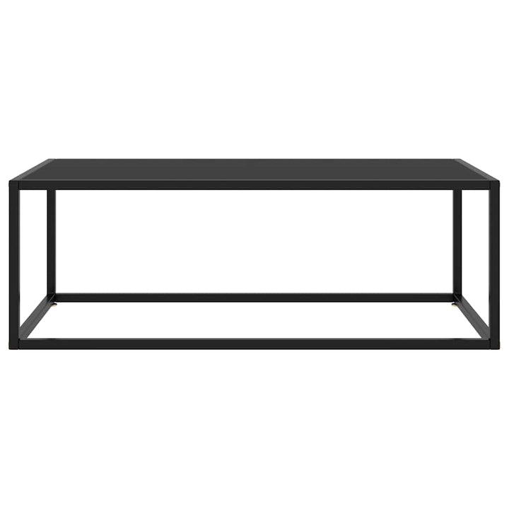 sofabord 100x50x35 cm glas sort