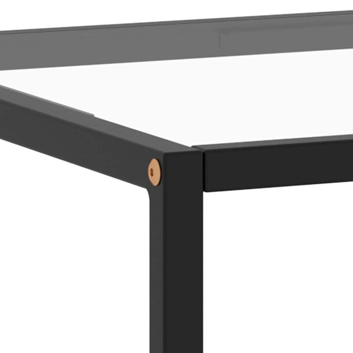 sofabord 120x60x35 cm hærdet glas sort