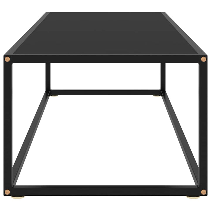sofabord 120x50x35 glas sort