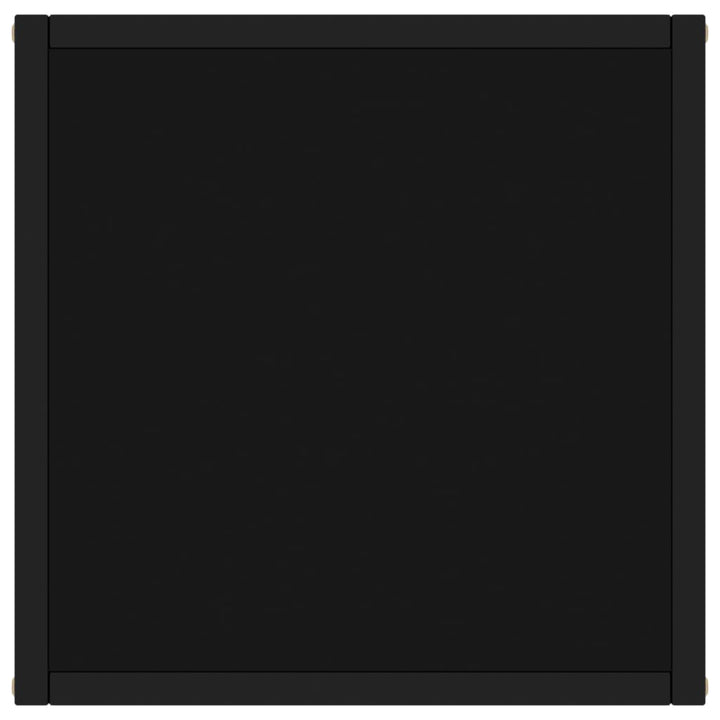 sofabord 40x40x50 cm glas sort