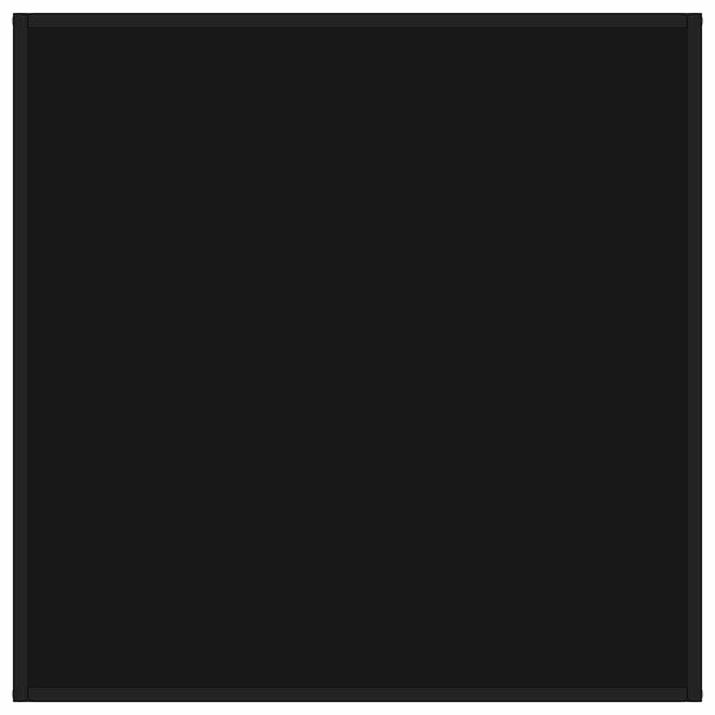 sofabord 90x90x50 cm glas sort