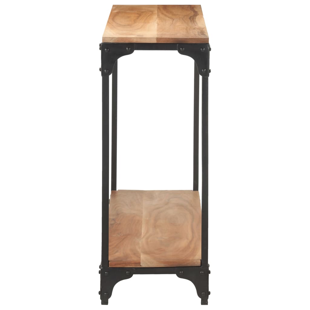 konsolbord 110x30x75 cm massivt akacietræ