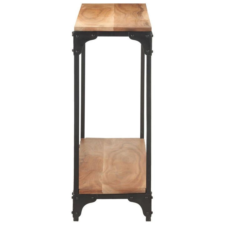 konsolbord 110x30x75 cm massivt akacietræ