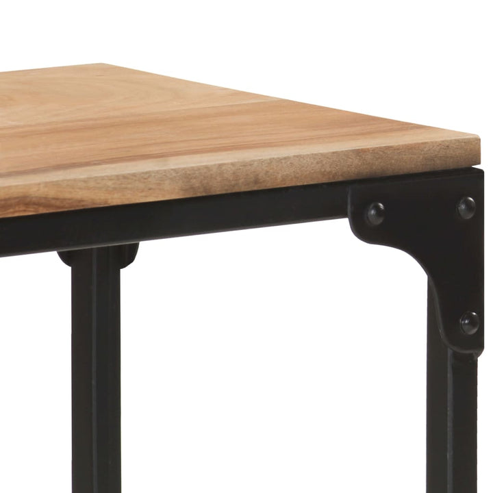 konsolbord 110x30x75 cm massivt akacietræ