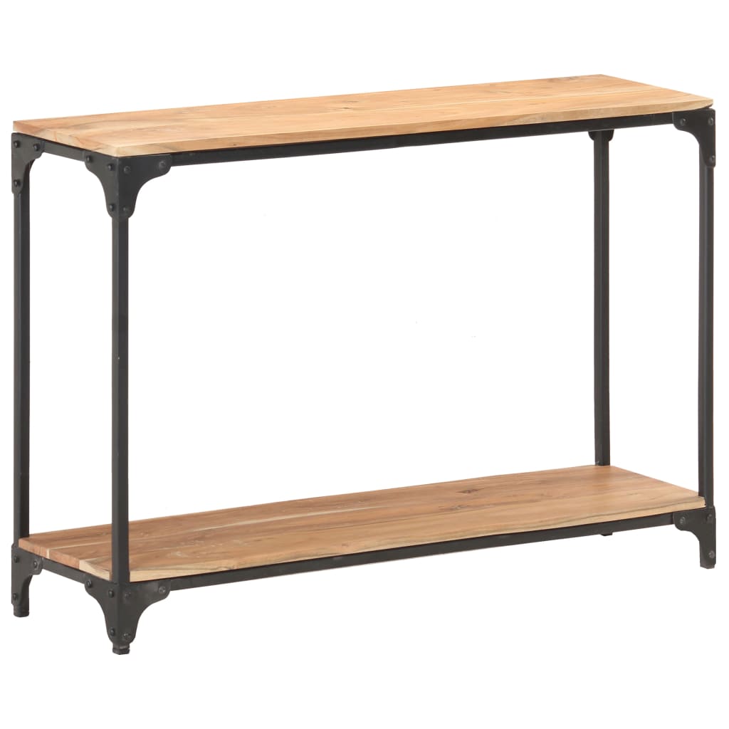 konsolbord 110x30x75 cm massivt akacietræ