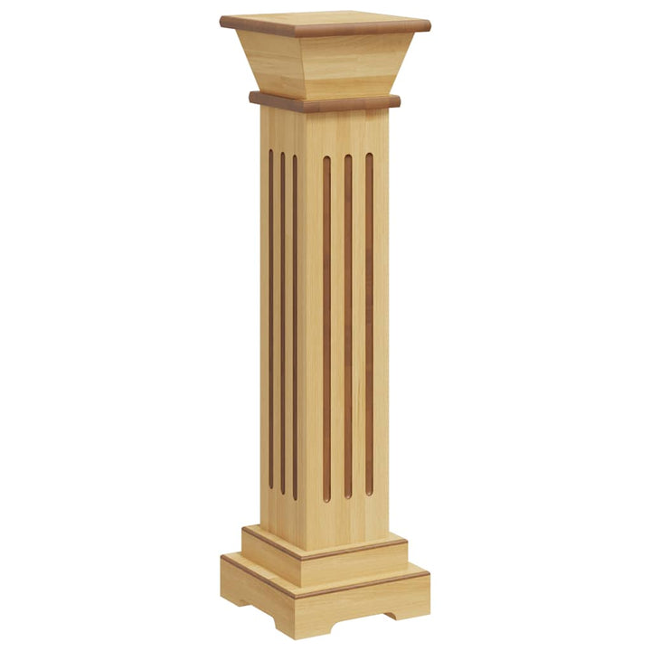 klassisk plantestativ 17x17x66 cm MDF firkantet lys træfarve