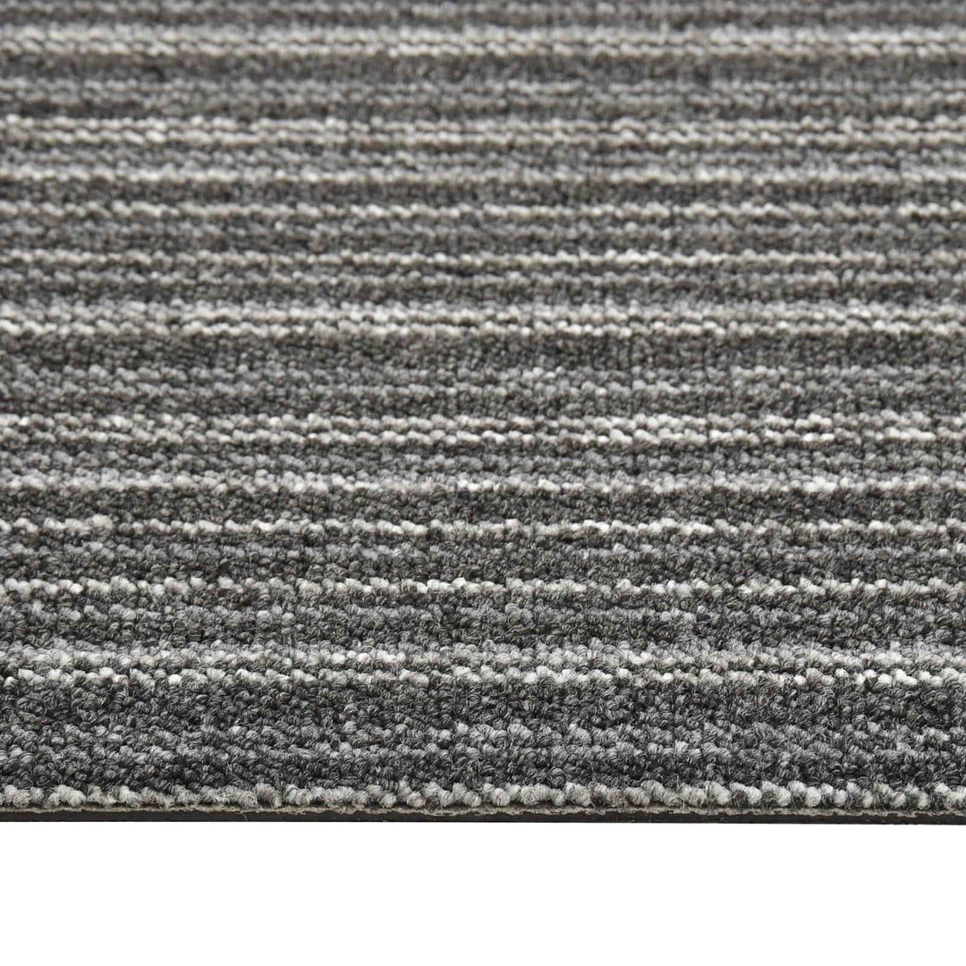 Tæppe 20 pcs Stribet antracit 50 x 50 cm 100% Polypropylen