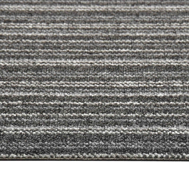 Tæppe 20 pcs Stribet antracit 50 x 50 cm 100% Polypropylen