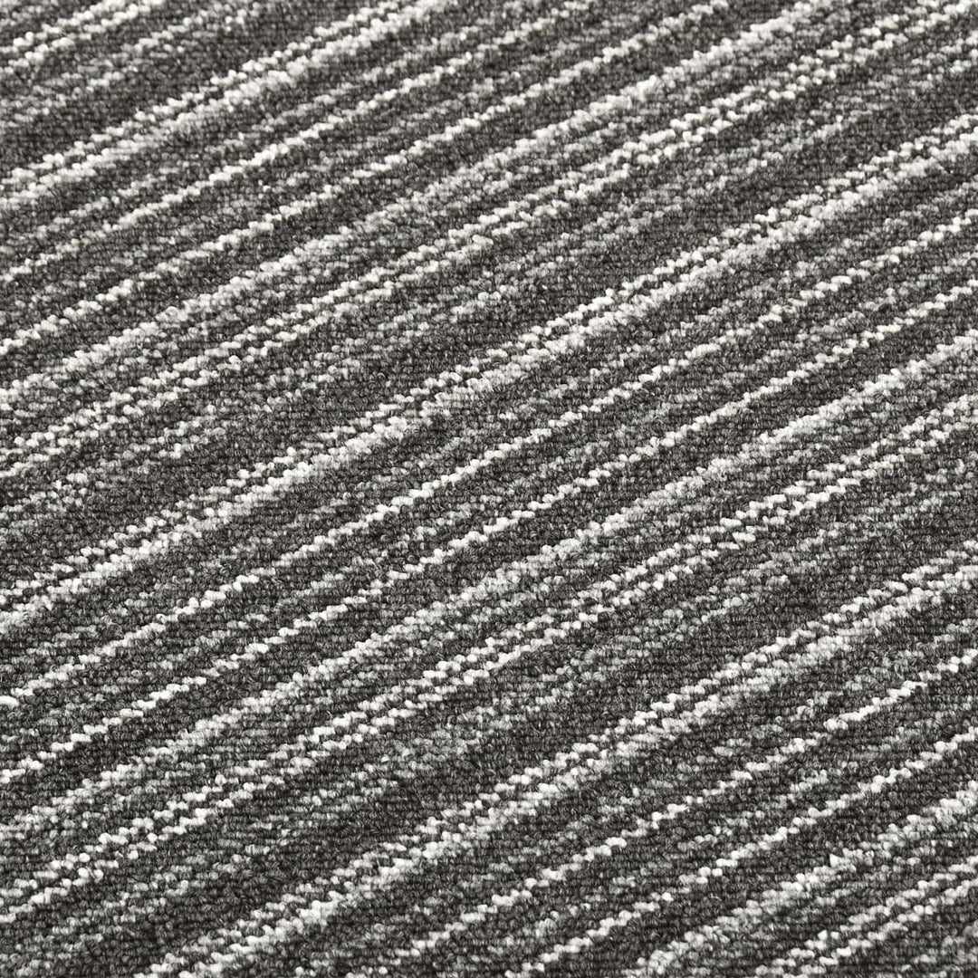 Tæppe 20 pcs Stribet antracit 50 x 50 cm 100% Polypropylen