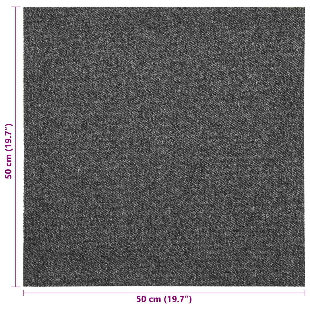 Tæppe 20 pcs Antracit 50 x 50 cm 100% Polypropylen