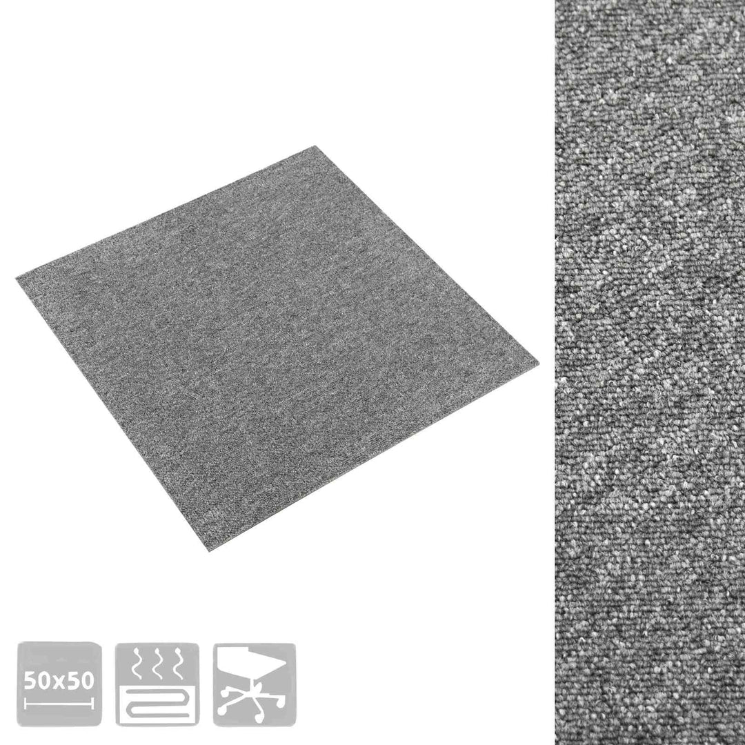 Tæppe 20 pcs Grå 50 x 50 cm 100% Polypropylen