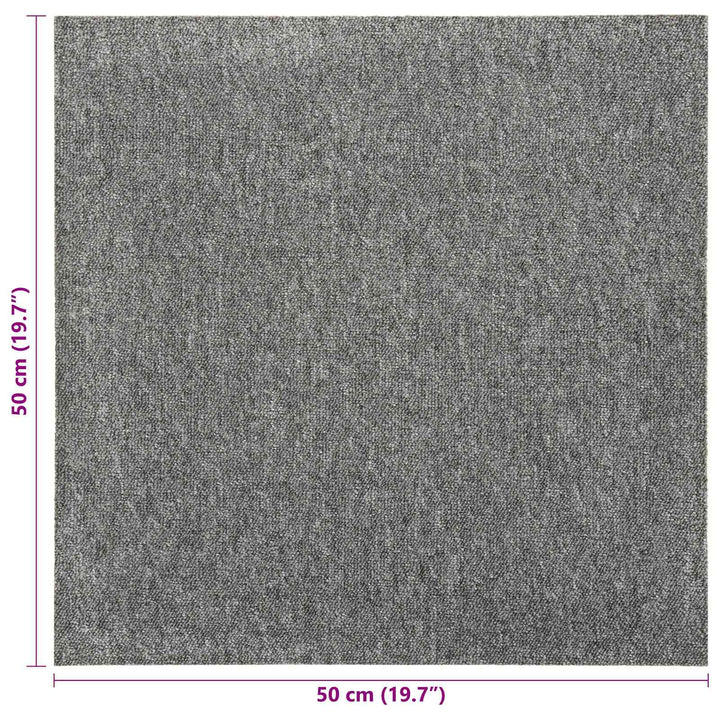Tæppe 20 pcs Grå 50 x 50 cm 100% Polypropylen
