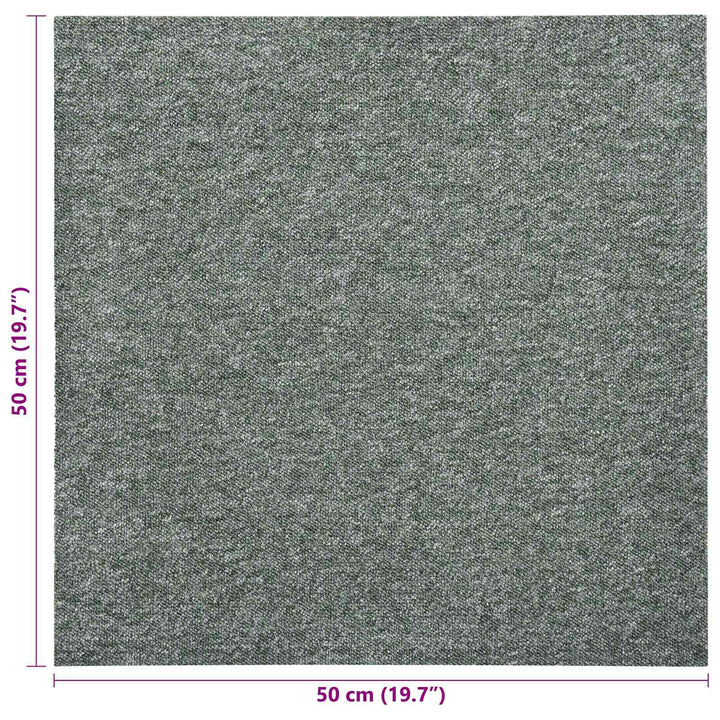 Tæppe 20 pcs Grøn 50 x 50 cm 100% Polypropylen